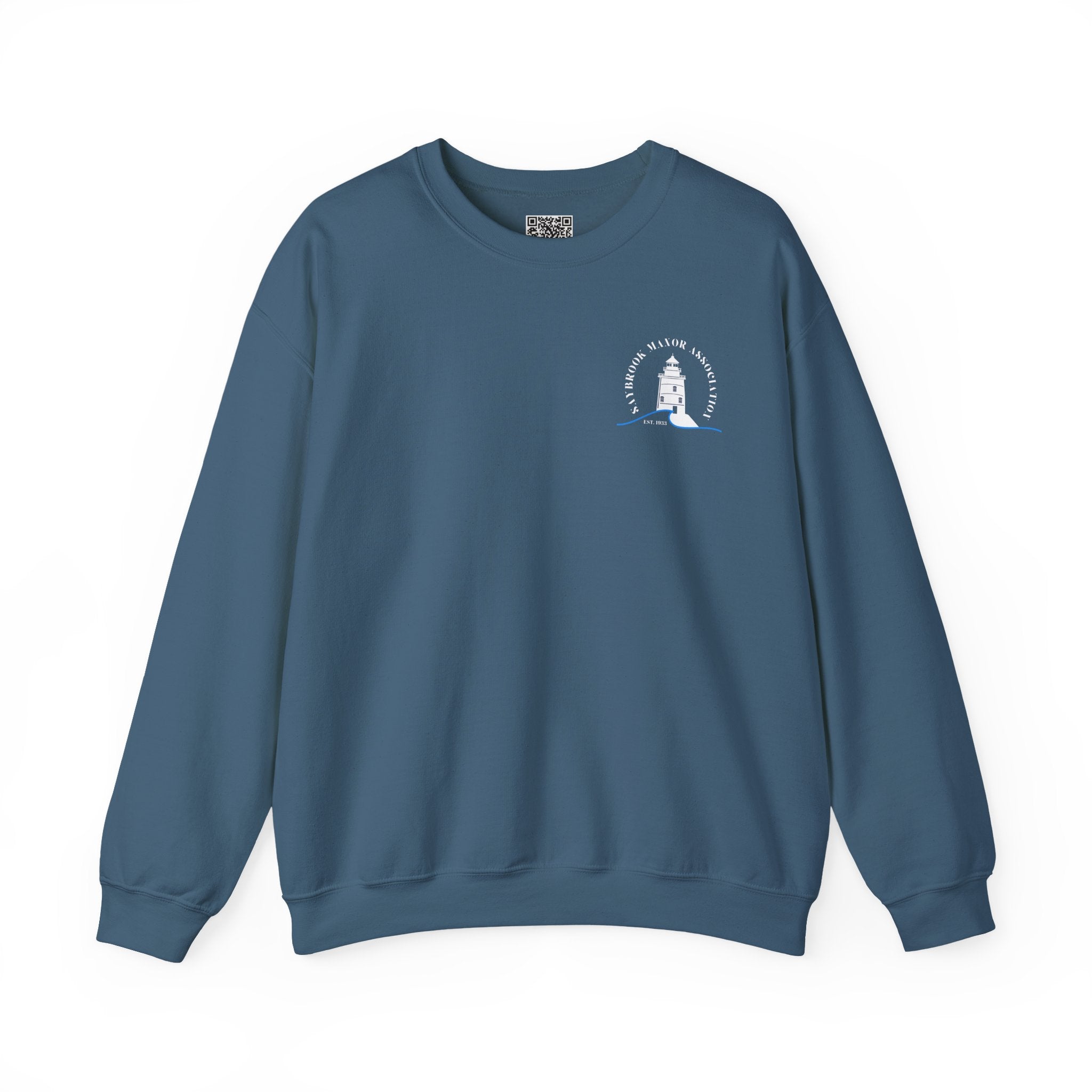 Adult- Old Saybrook Crewneck Sweatshirt With Association Logo On Front