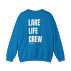Adult- "Made For This"- (Front)  "Lake Life Crew" (Back)- White Writing- Unisex Crewneck Sweatshirt