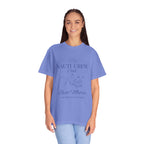 Matching shirt- "Nauti Crew-Best Mates" T-shirt, Unisex Garment-Dyed Tee for Bachelorette and Wedding Parties by the Lake-Perfect for Summer Vacations, Boating Trips, Family Gatherings