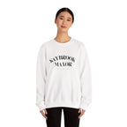 Adult Crewneck-Saybrook Manor with Logo on Back- Black Writing