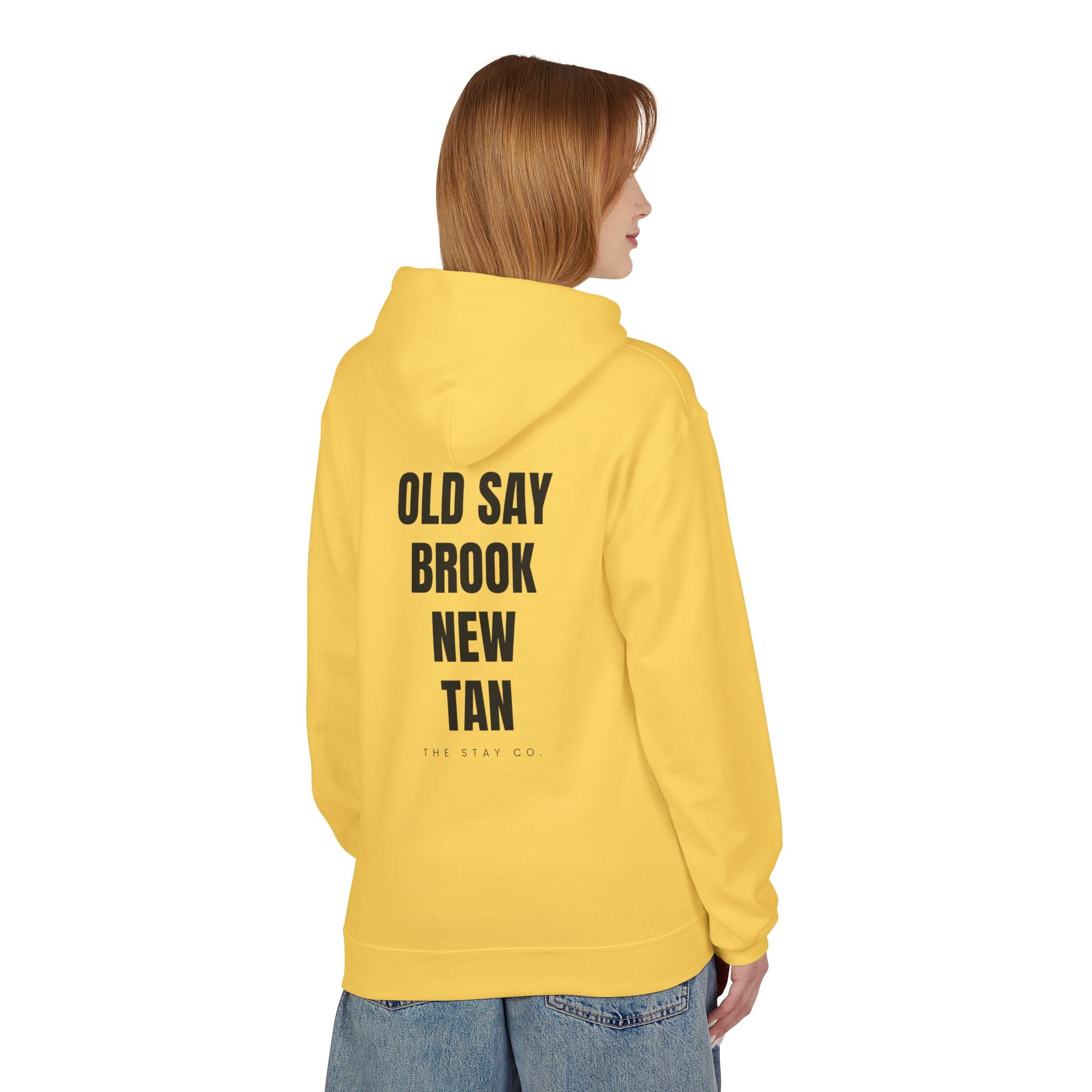 Adult- "Out Of Office" (Front) "Old Saybrook New Tan" (Back) - Hoodie