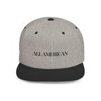 Embroidered Snapback- "All American" Snapback Cap, Casual Hat, Outdoor Apparel, Summer Fashion, Gift for Him/Her, Festival Accessory