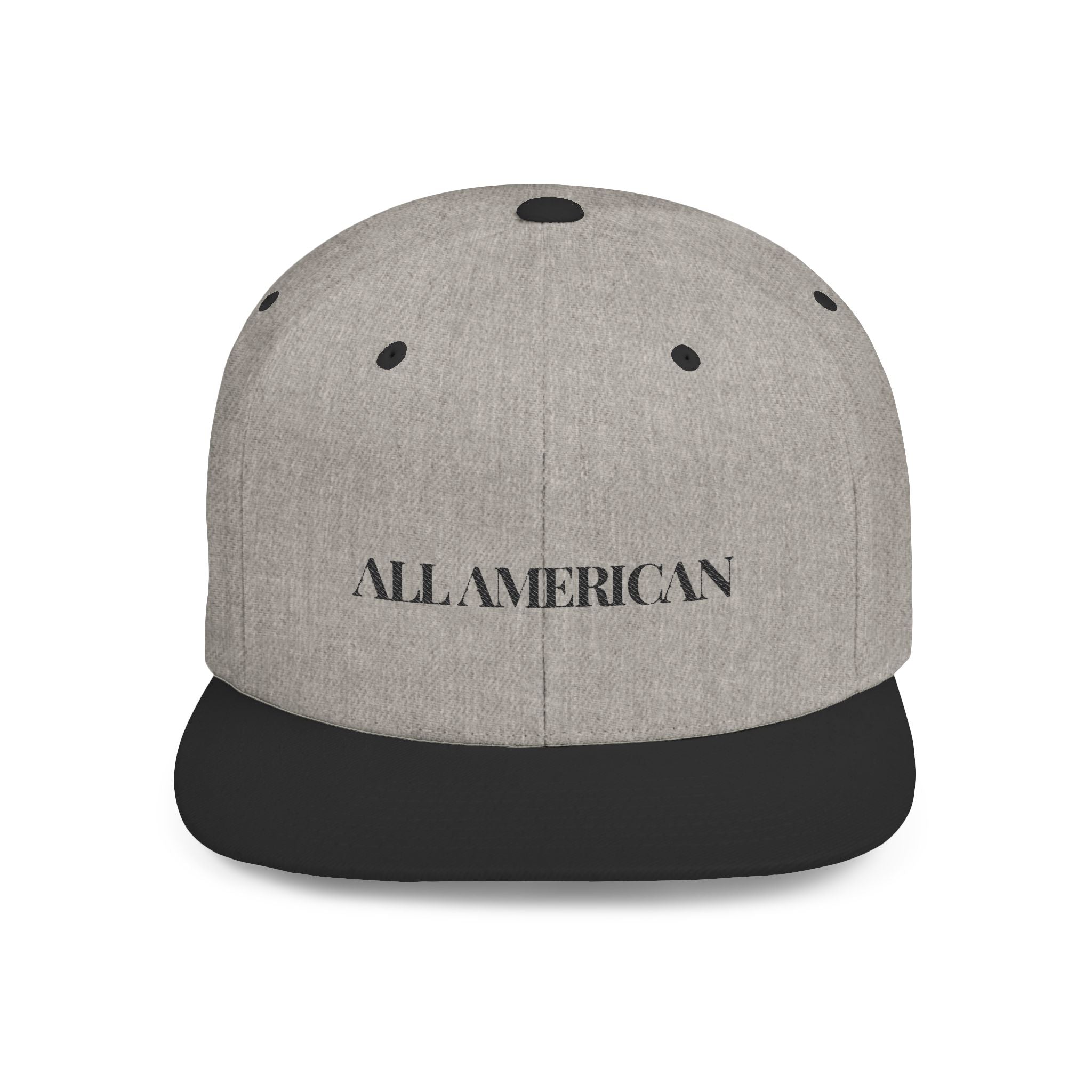 Embroidered Snapback- "All American" Snapback Cap, Casual Hat, Outdoor Apparel, Summer Fashion, Gift for Him/Her, Festival Accessory