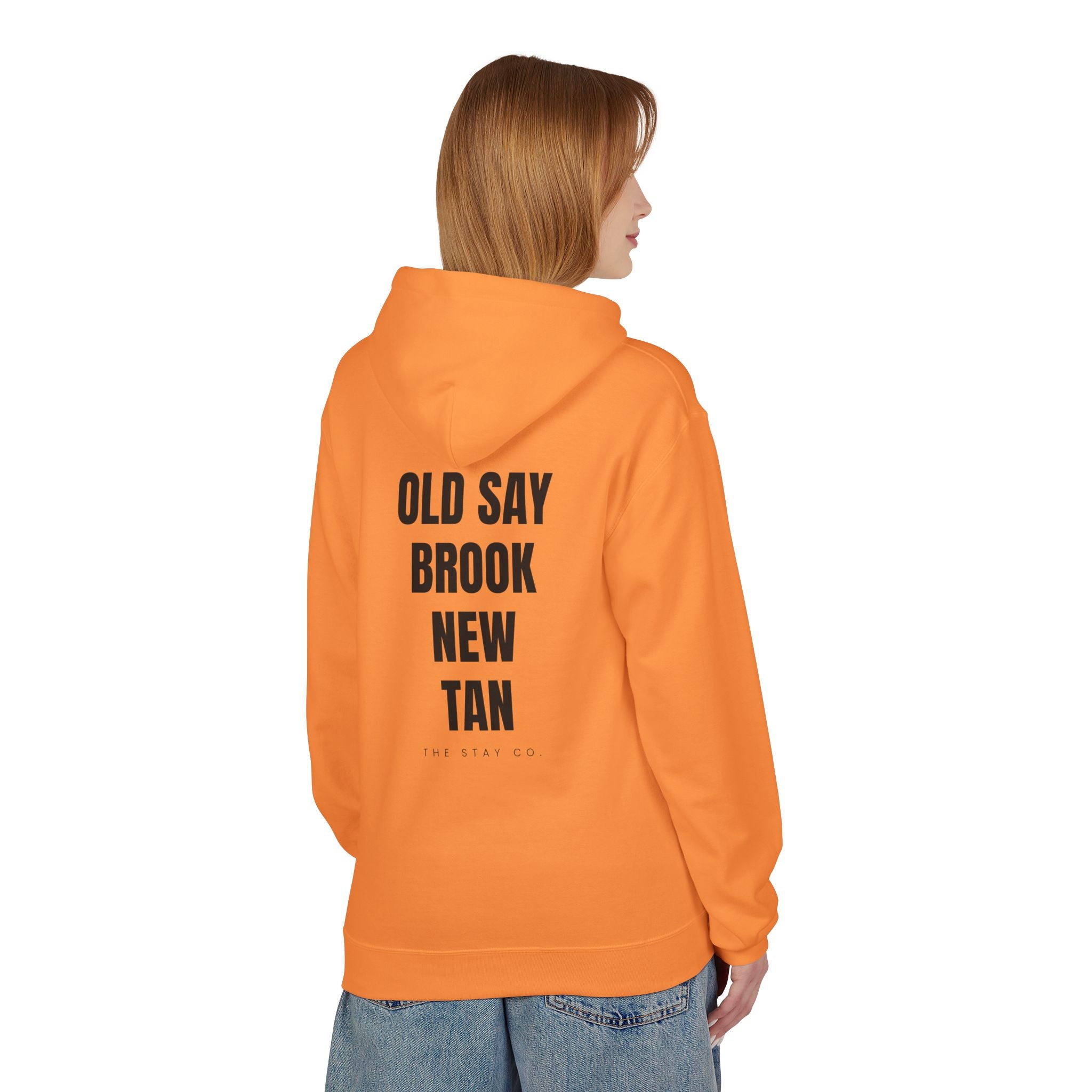 Adult- "Out Of Office" (Front) "Old Saybrook New Tan" (Back) - Hoodie