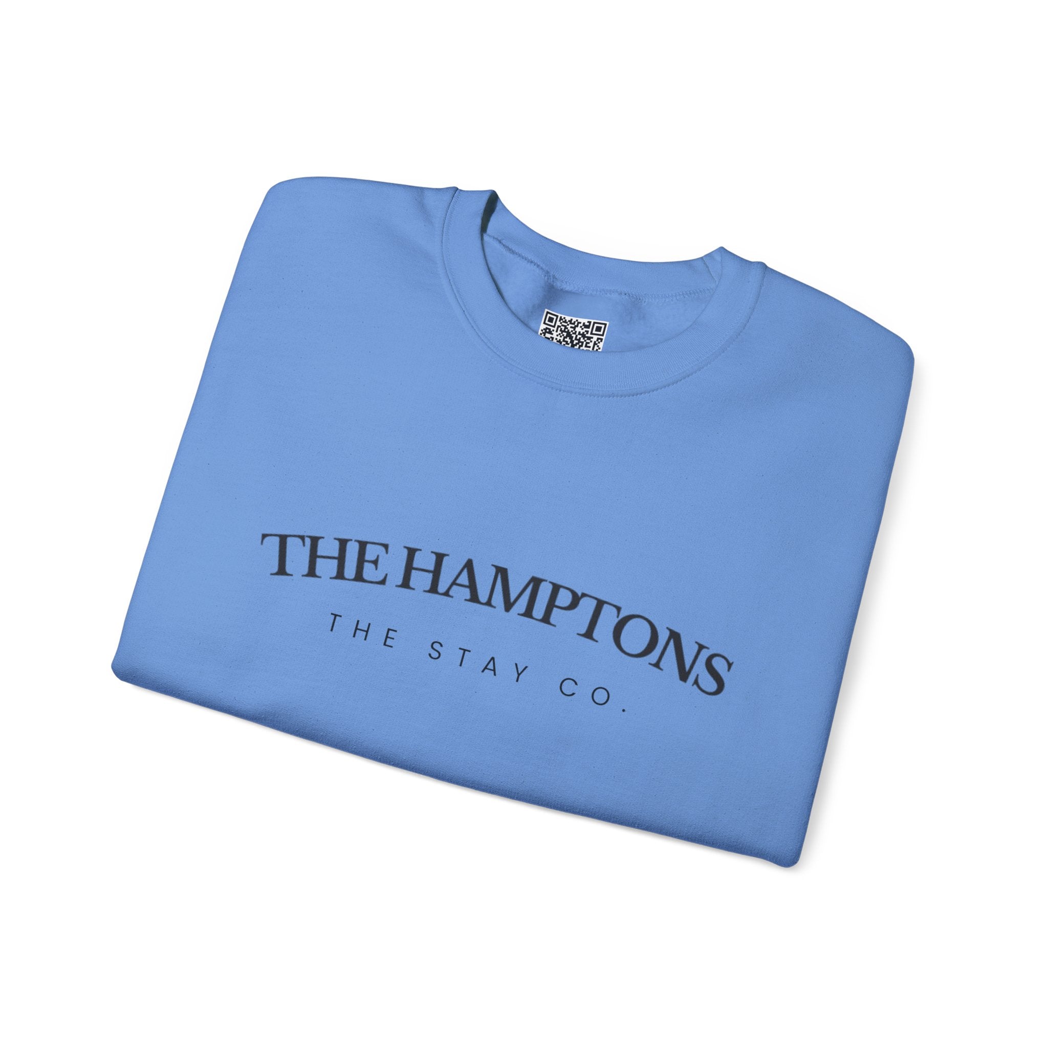 Adult- "The Hamptons" - Black Writing- Crewneck Sweatshirt