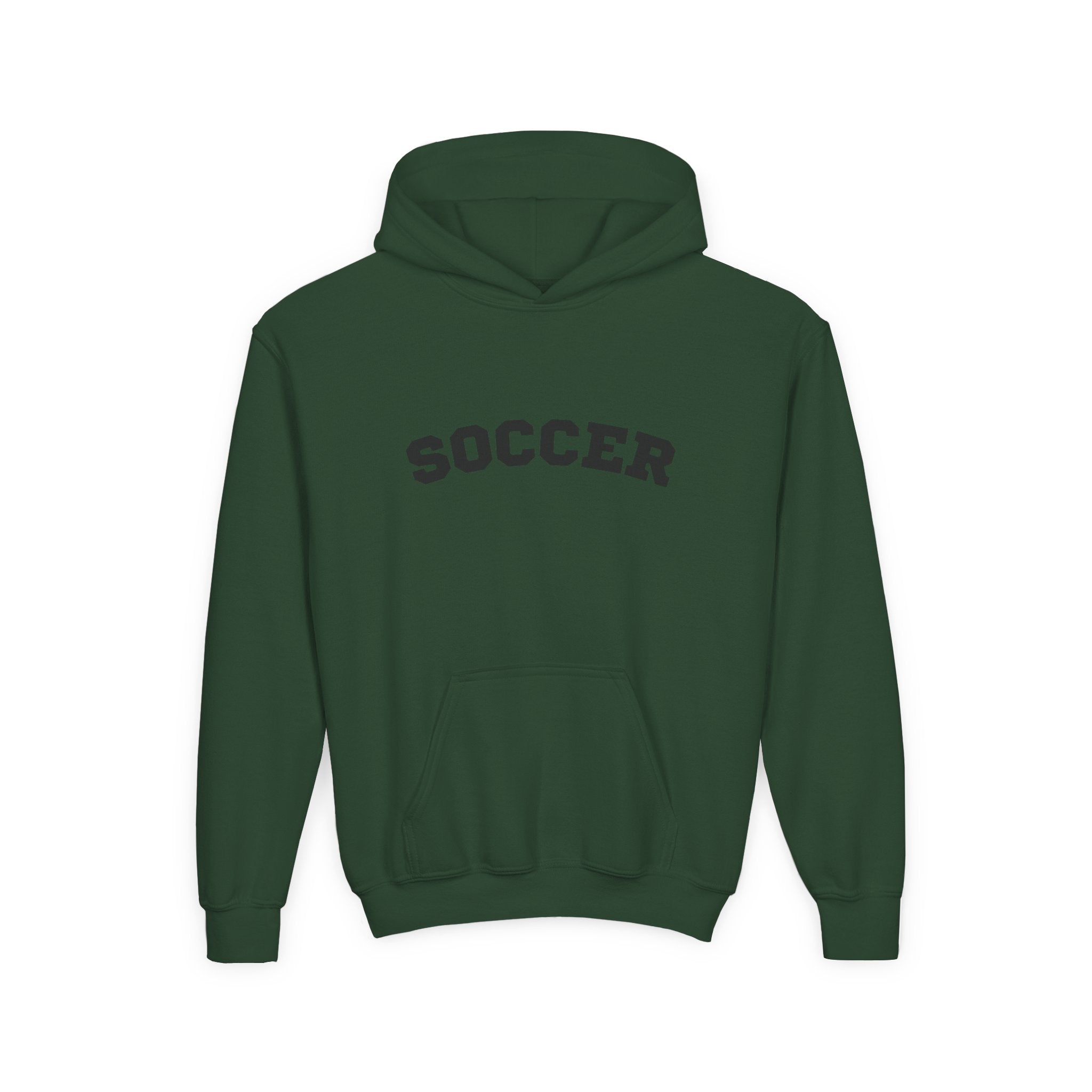 Youth Hoodie "Soccer" - Choose Your Color-Sports Apparel, Gift for Young Athletes, Team Spirit, Cozy Sweatshirt, Game Day Ready