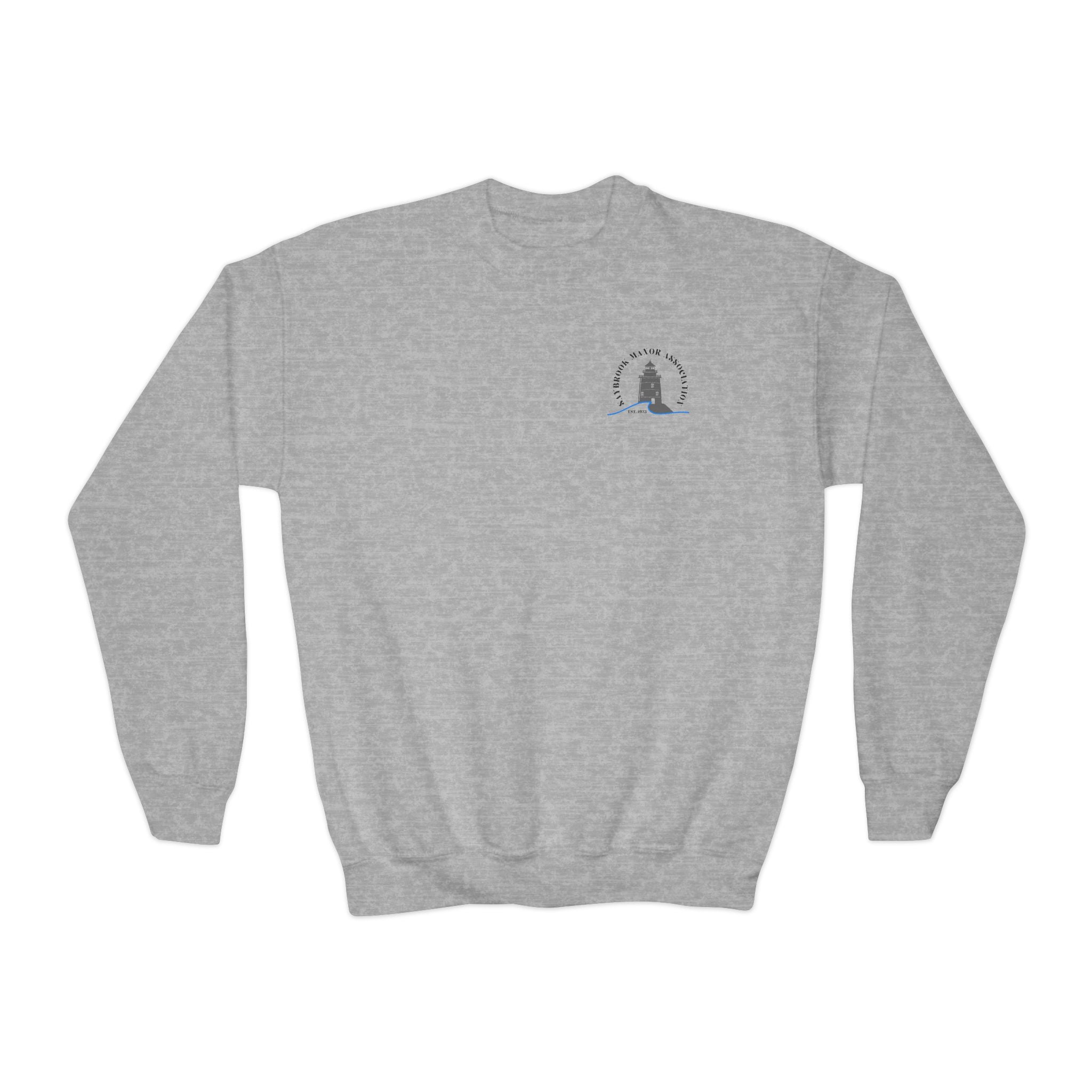 Youth-(XS-XL) Old Saybrook Crewneck Sweatshirt With Association Logo On Front