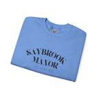 Adult Crewneck-Saybrook Manor with Logo on Back- Black Writing