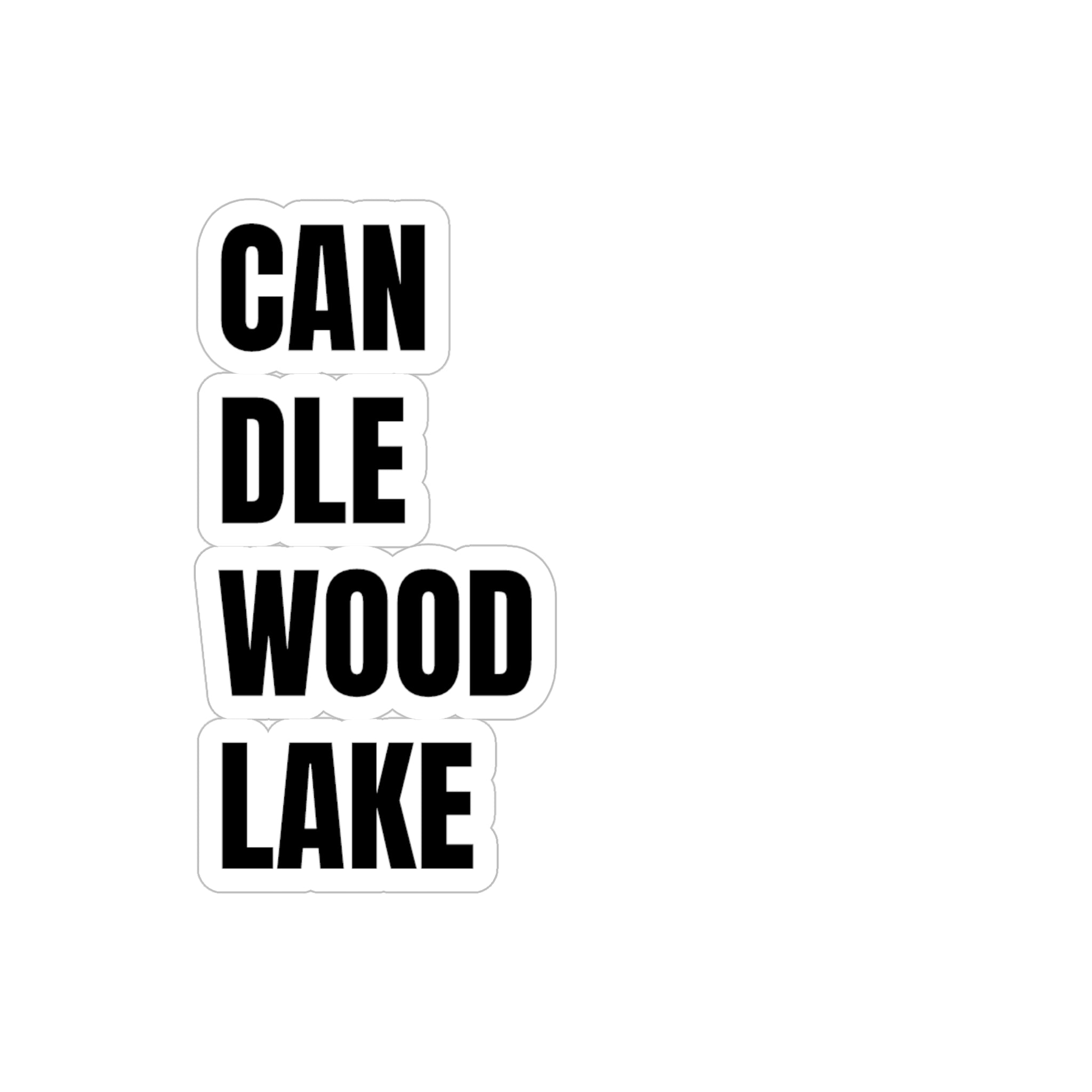 Outdoor Sticker -Candlewood Lake - Waterproof Vinyl Decal