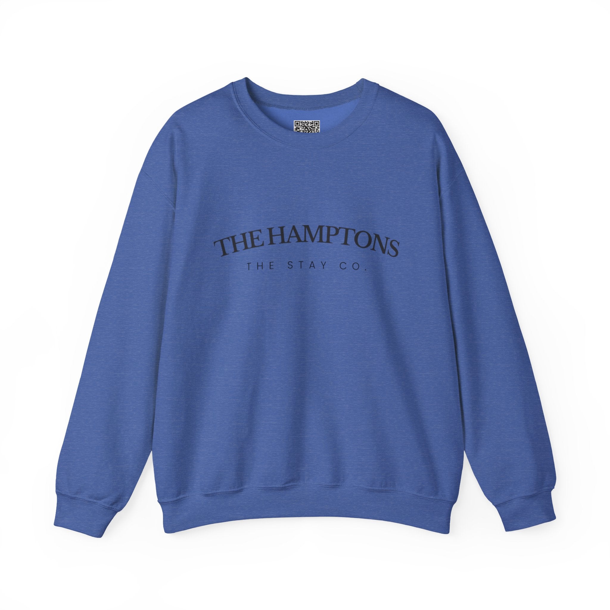 Adult- "The Hamptons" - Black Writing- Crewneck Sweatshirt