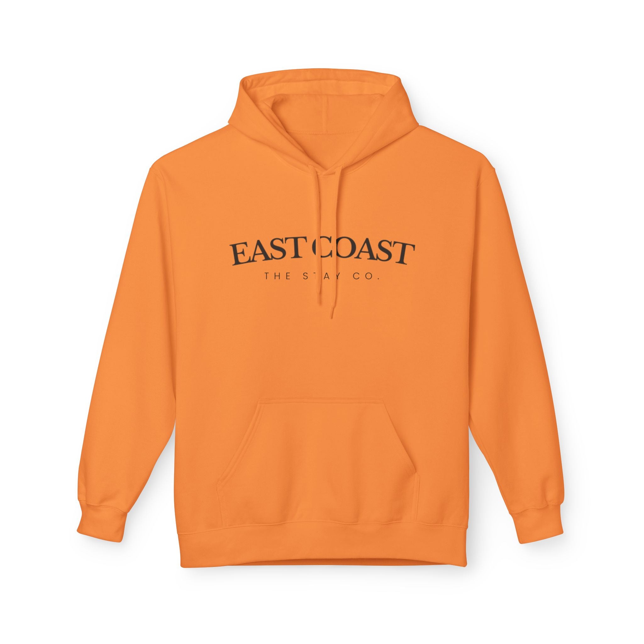 Adult-East Coast - Black Writing Hoodie