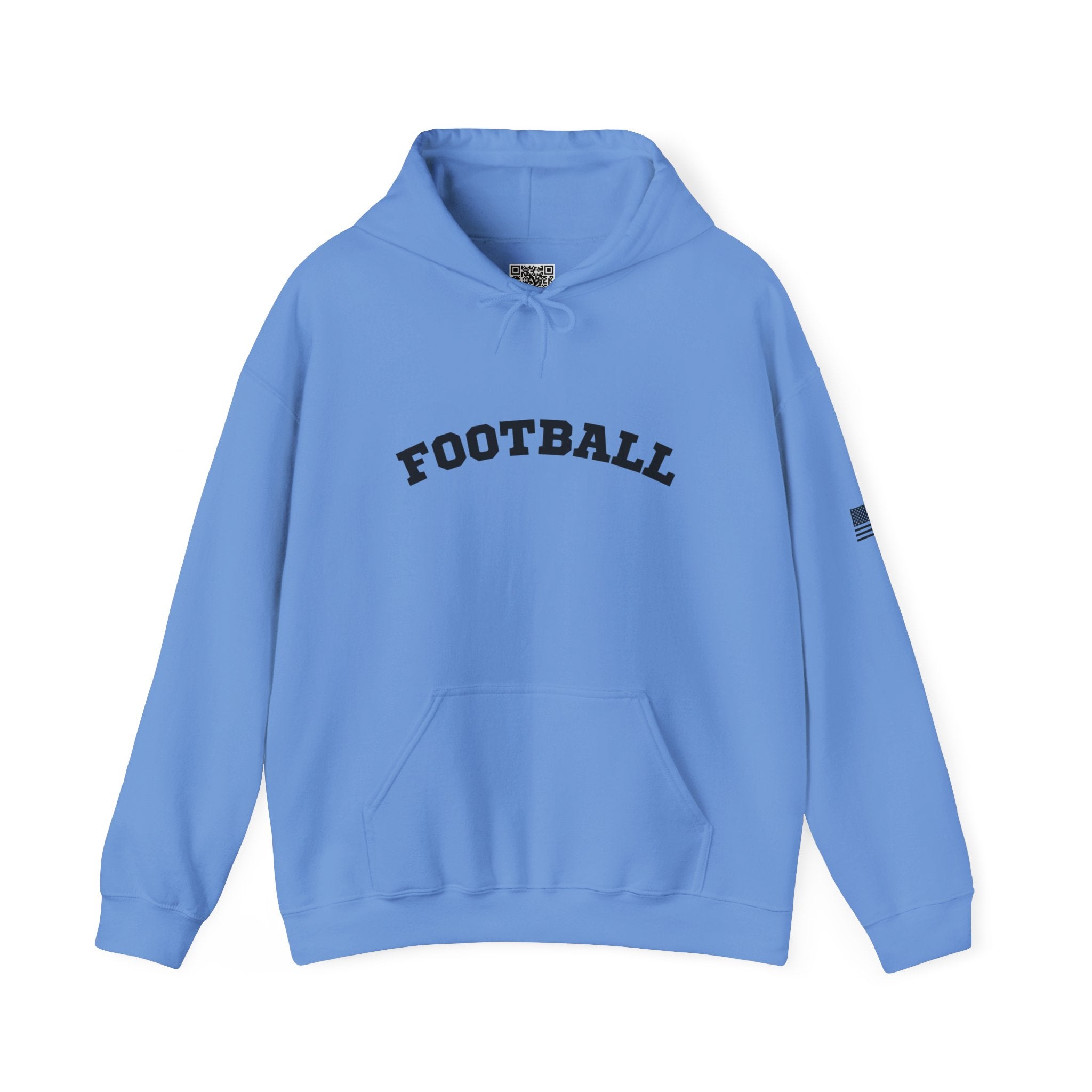 Adult Unisex Hoodie - "Football"  Cozy Sweatshirt for Fans or Parents, Unisex Sports Apparel, Perfect Gift for Game Day, Casual Wear for Athletes