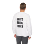 Adult- "'Catch me at"-(Front)- "White Sands Beach Old Lyme, CT"- (Back)- (No Flag) Custom Sweatshirt for location