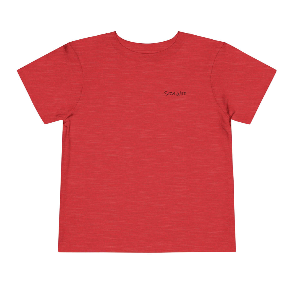 Toddler (2T-5T)- "Stay Wild" (Front) "Walk. Run. Wakeboard." (Back) -Short Sleeve Tee