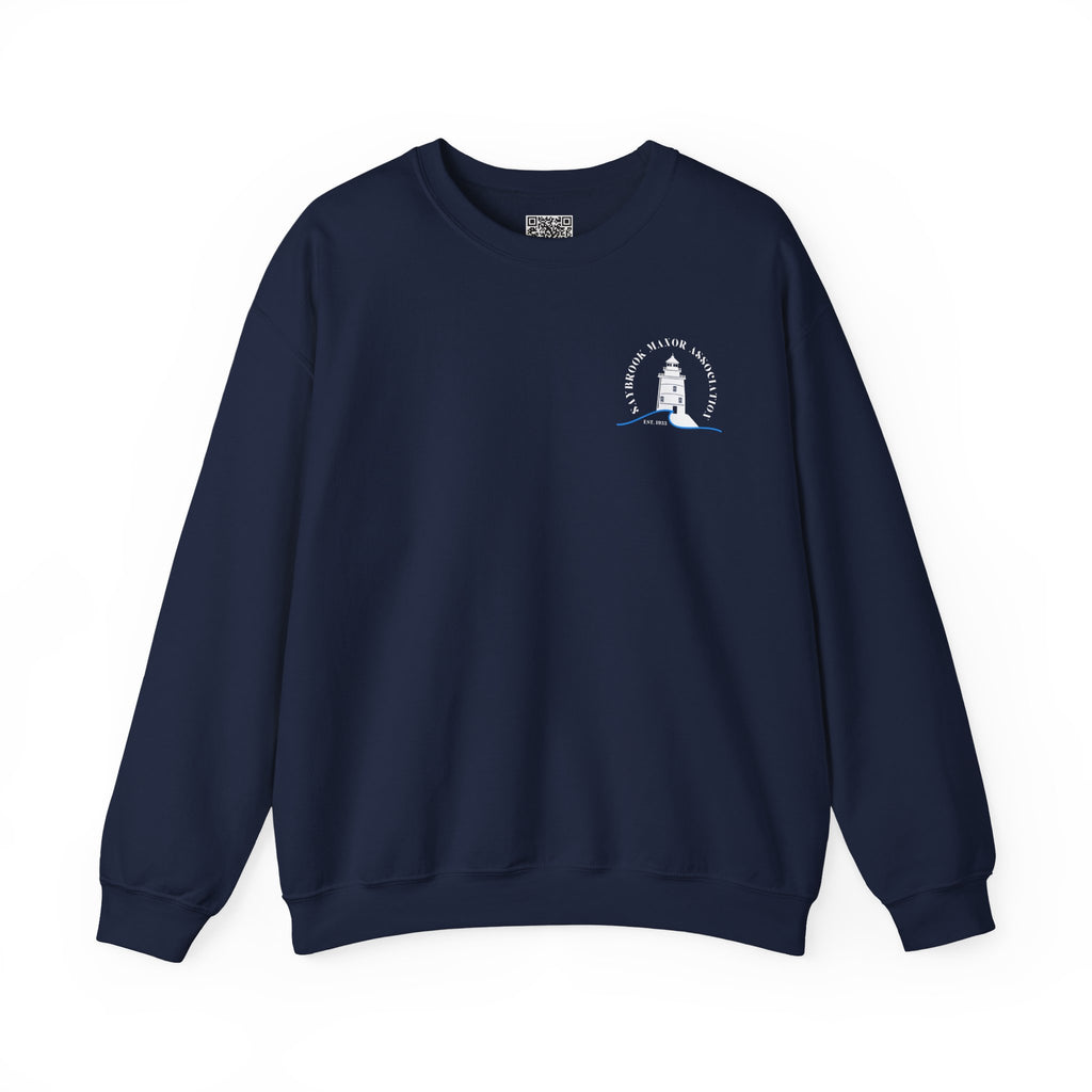 Adult- Old Saybrook Crewneck Sweatshirt With Association Logo On Front