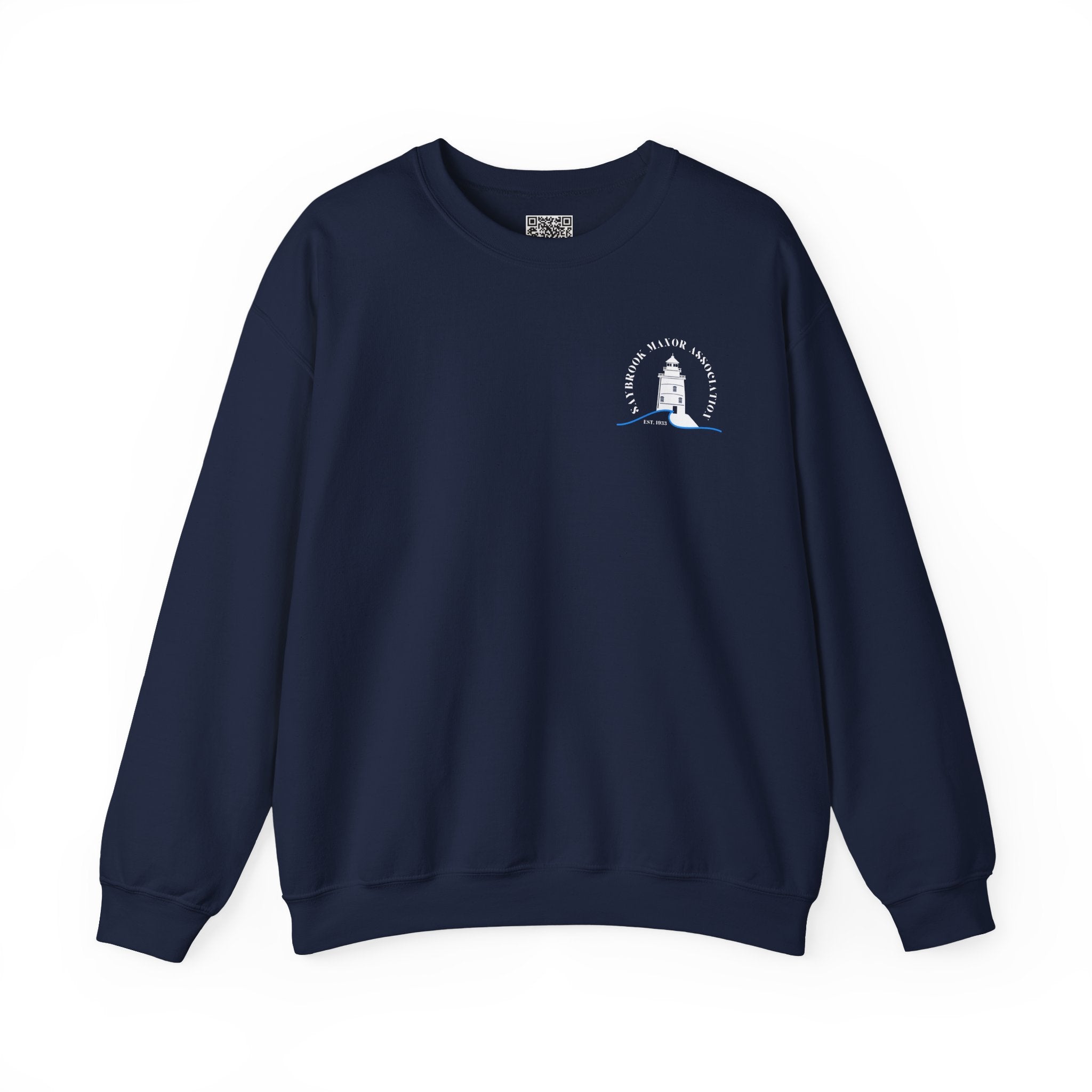 Adult- Old Saybrook Crewneck Sweatshirt With Association Logo On Front