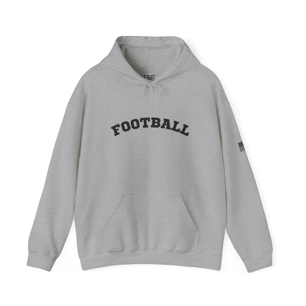 Adult Unisex Hoodie - "Football"  Cozy Sweatshirt for Fans or Parents, Unisex Sports Apparel, Perfect Gift for Game Day, Casual Wear for Athletes