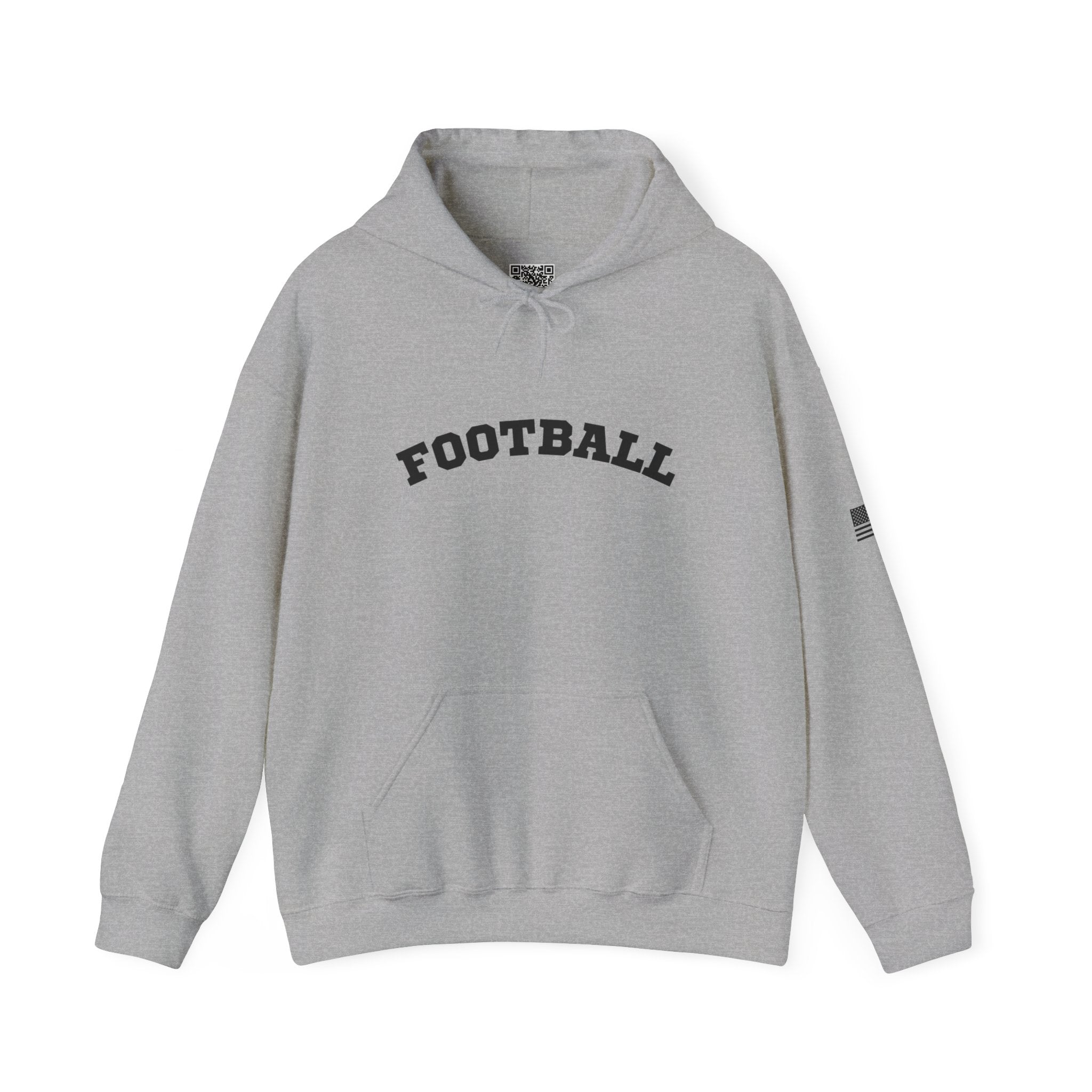 Adult Unisex Hoodie - "Football"  Cozy Sweatshirt for Fans or Parents, Unisex Sports Apparel, Perfect Gift for Game Day, Casual Wear for Athletes