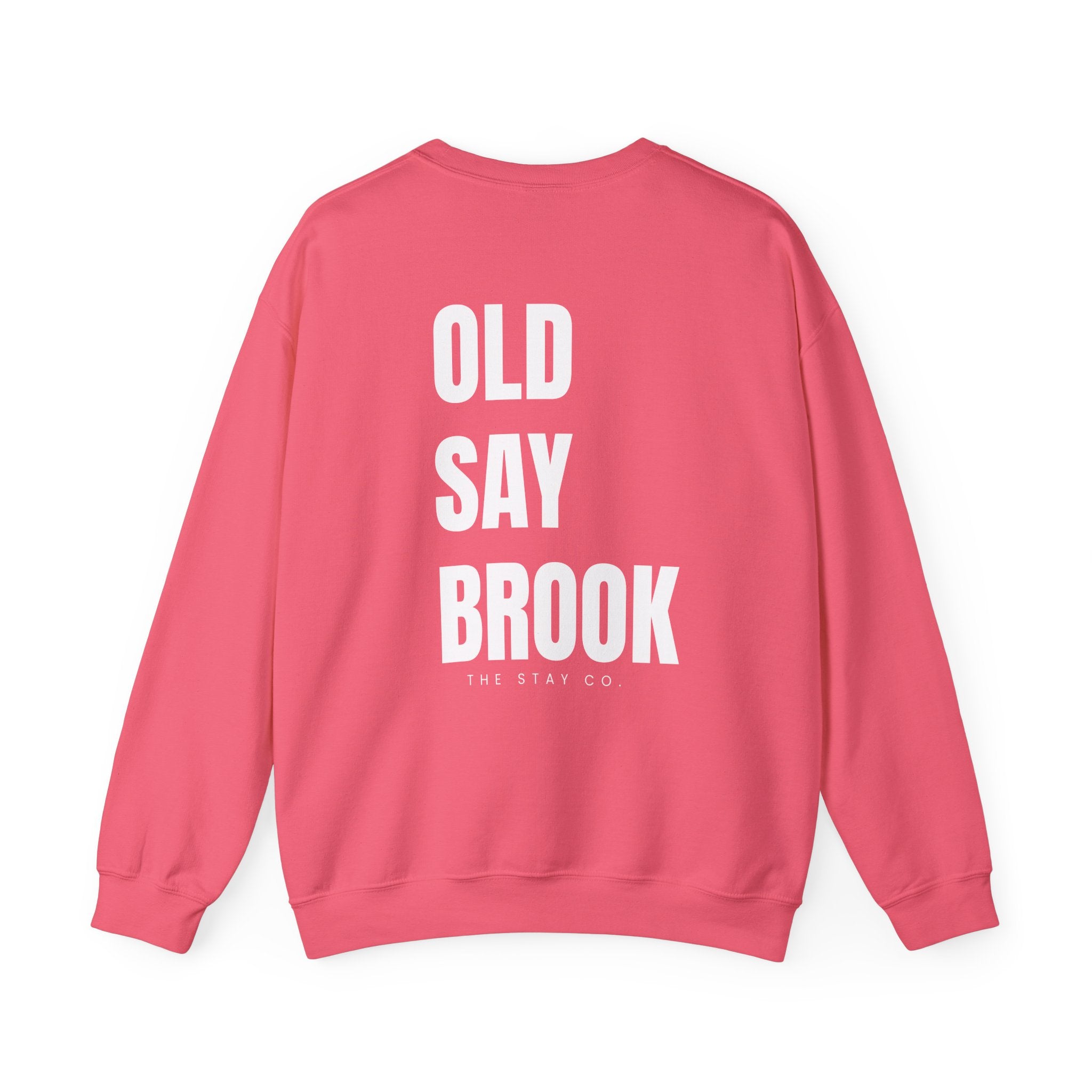 Adult- Old Saybrook Crewneck Sweatshirt With Association Logo On Front