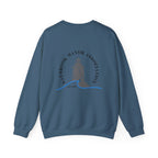 Adult Crewneck-Saybrook Manor with Logo on Back- Black Writing