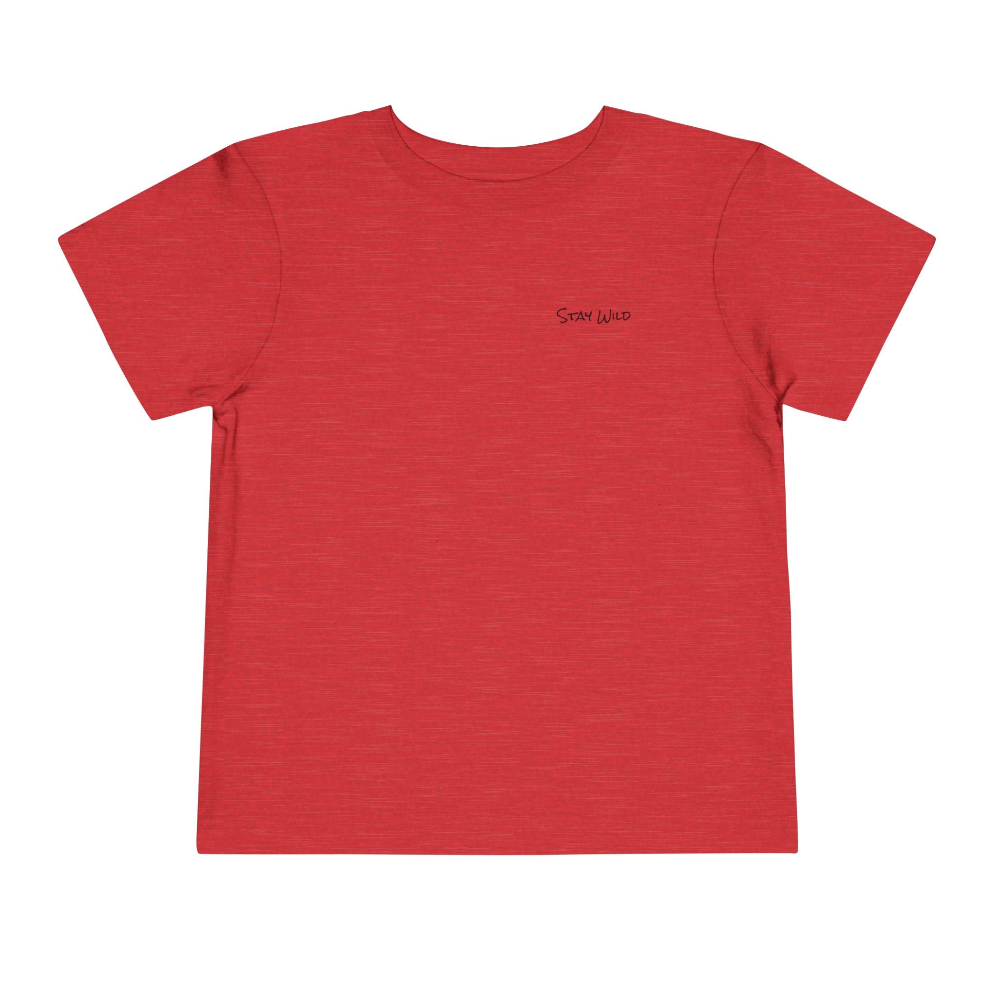 Toddler (2T-5T) - "Stay Wild" (Front) - "Stay Wild Lake Child" (Back) -Black Writing Short Sleeve Tee