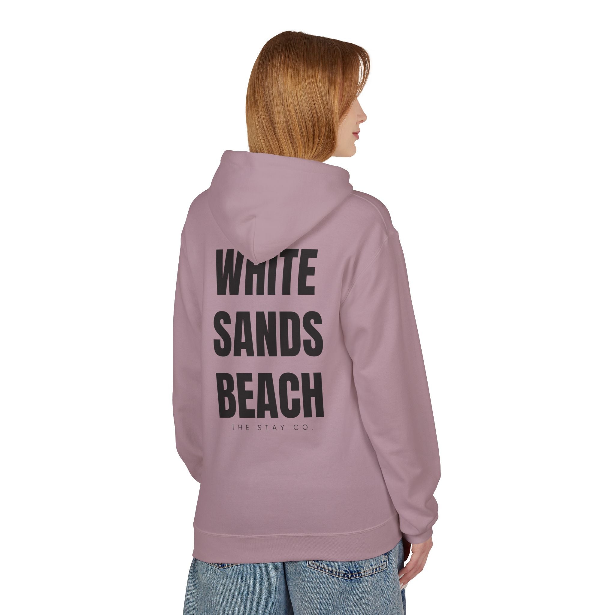 Adult- "Out Of Office" (Front) "White Sands Beach" (Back) - Hoodie