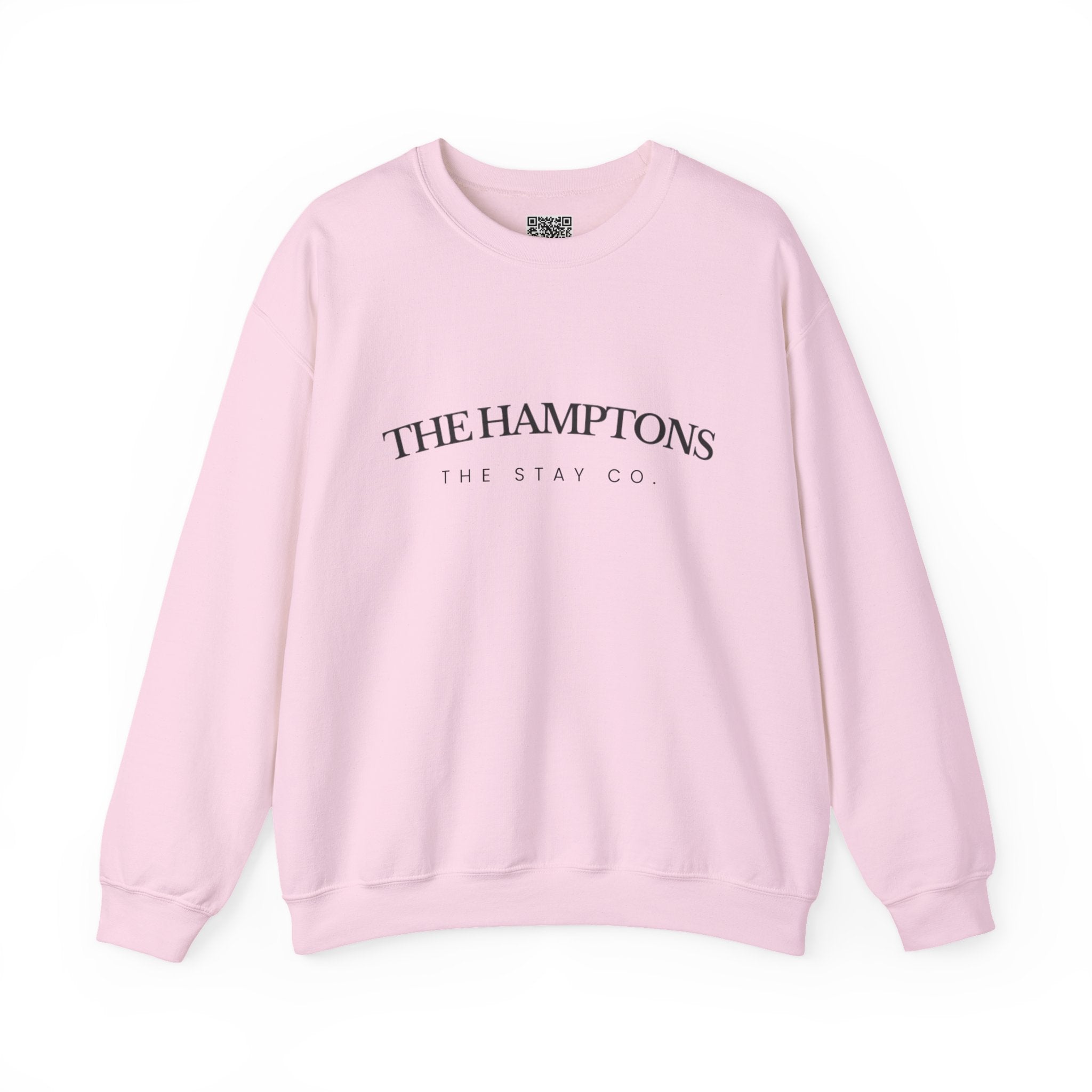 Adult- "The Hamptons" - Black Writing- Crewneck Sweatshirt