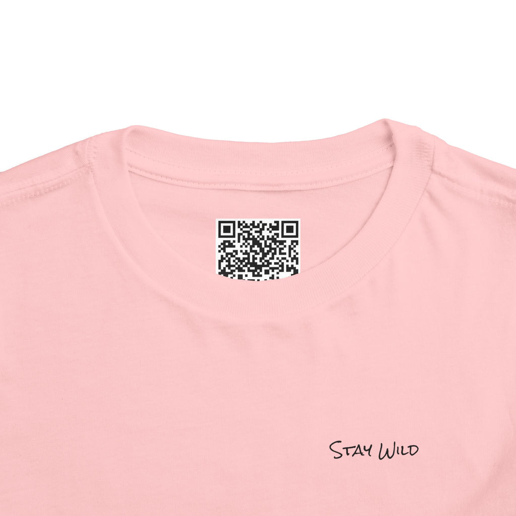 Toddler (2T-5T) - "Stay Wild" (Front) - "Stay Wild Lake Child" (Back) -Black Writing Short Sleeve Tee