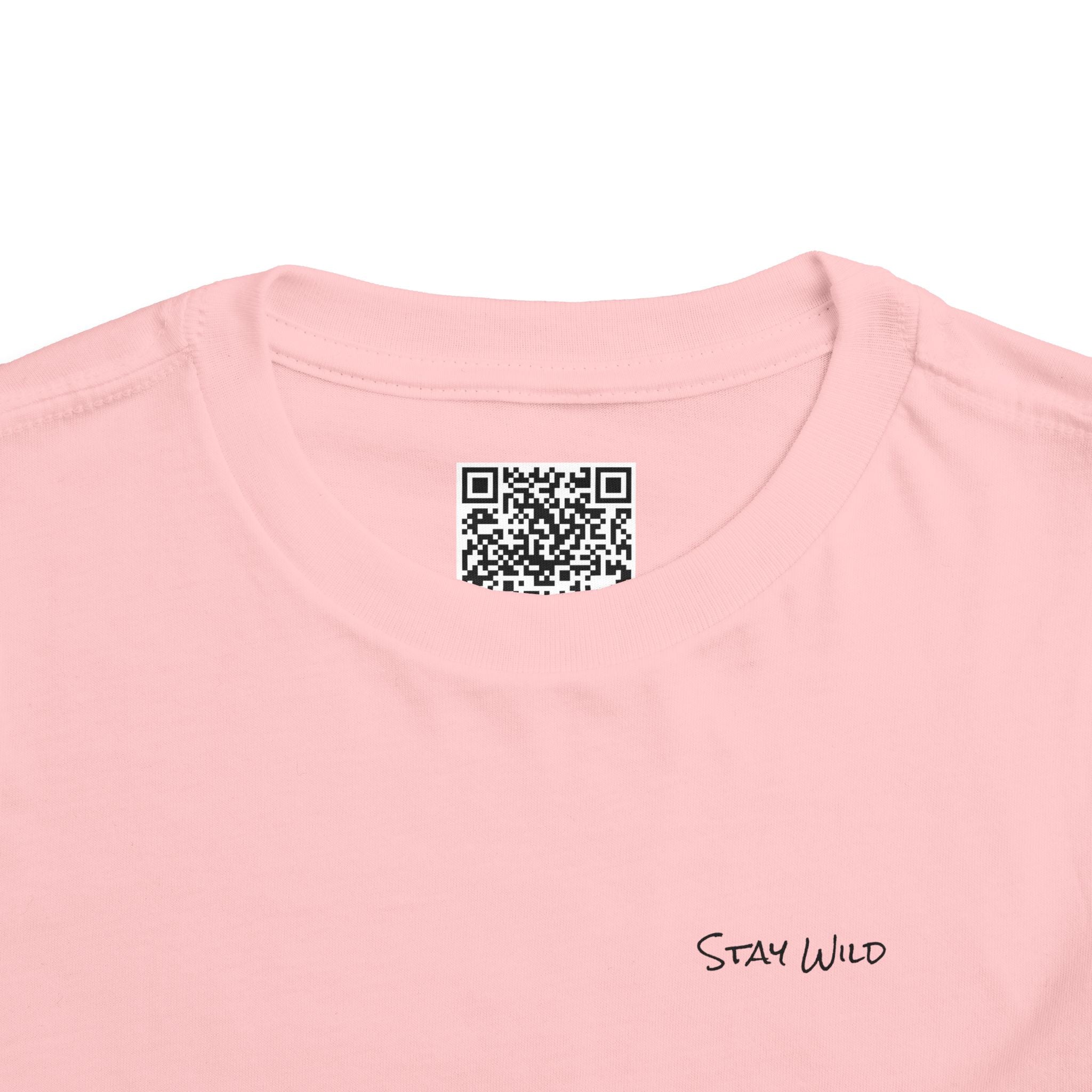 Toddler (2T-5T) - "Stay Wild" (Front) - "Stay Wild Lake Child" (Back) -Black Writing Short Sleeve Tee