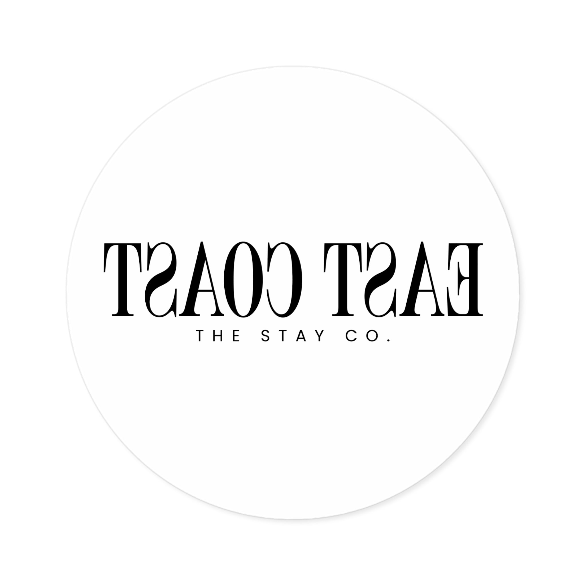 East Coast Round Stickers