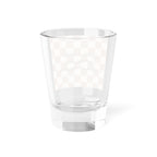 “What happens at the lake, stays at the lake”-Lake Getaway Shot Glass – 5oz Glass with Wavy Design & Fun Quote