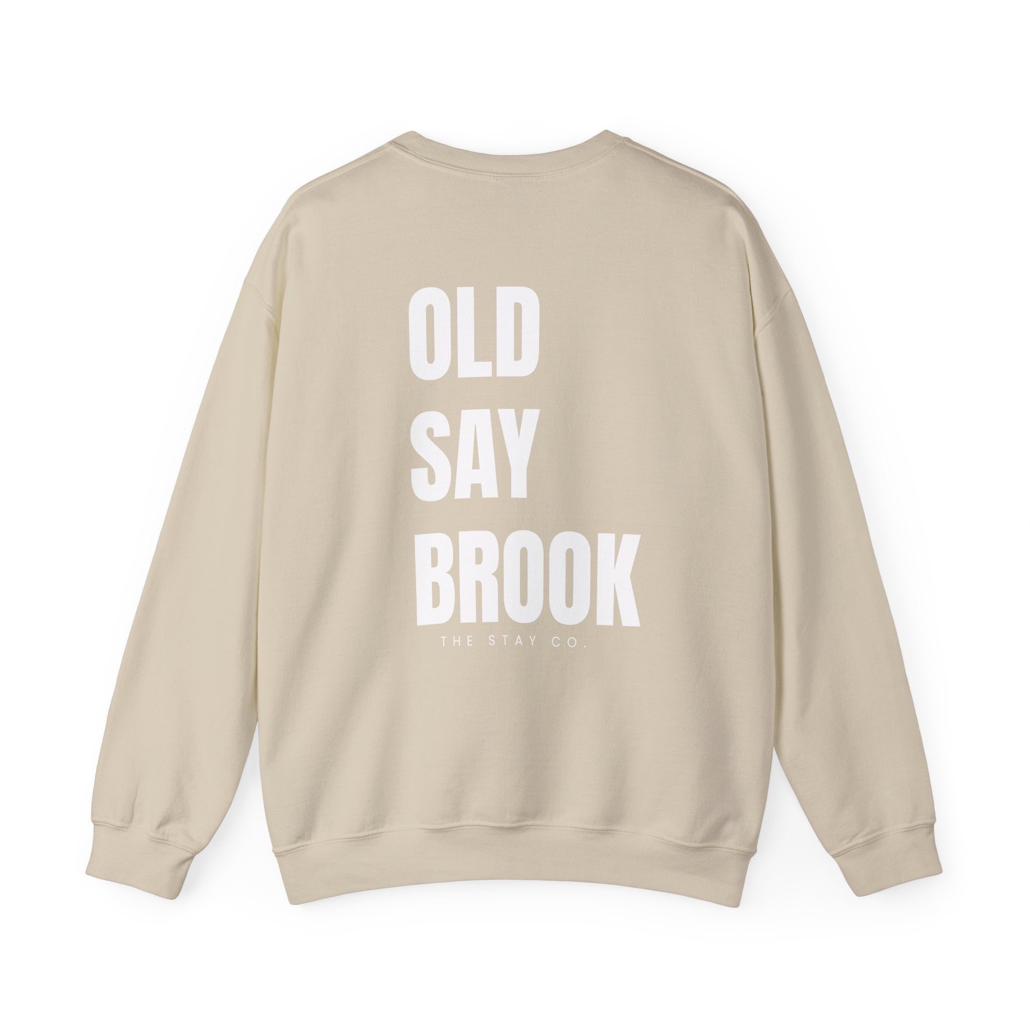 Adult- Old Saybrook Crewneck Sweatshirt With Association Logo On Front