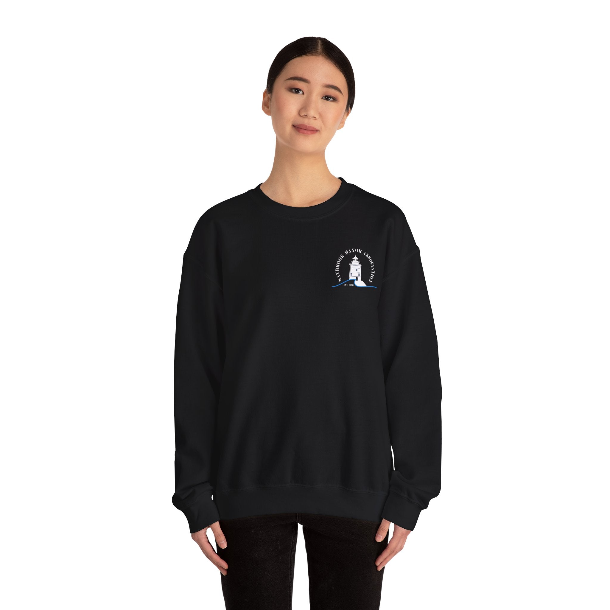 Adult- Old Saybrook Crewneck Sweatshirt With Association Logo On Front