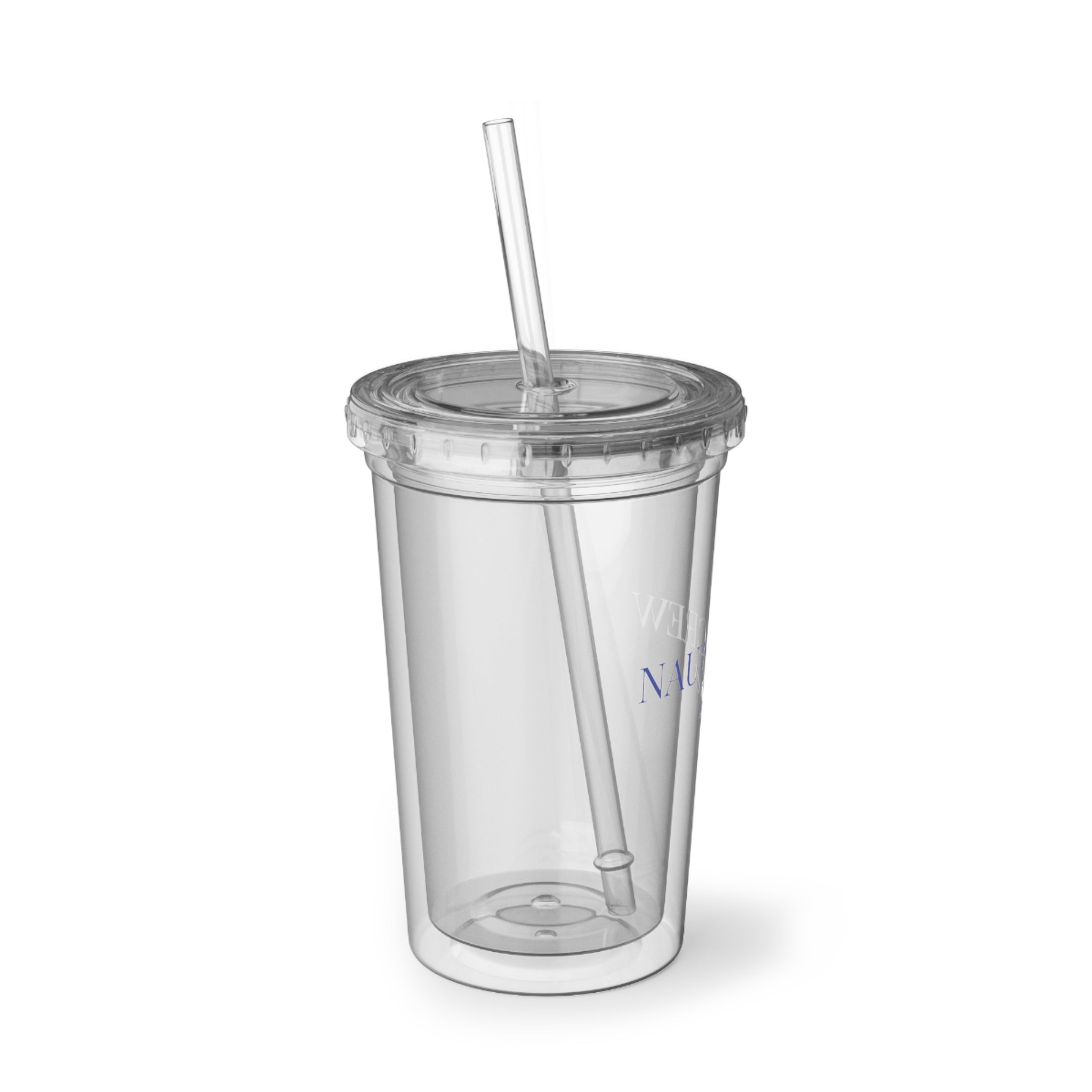 ''Nauti Crew Club" - Acrylic Cup- Great for Bachelorettes or wedding parties- Stylish Travel Tumbler for Everyday Use, Eco-Friendly Beverage Container, Ideal for Gifts & Parties