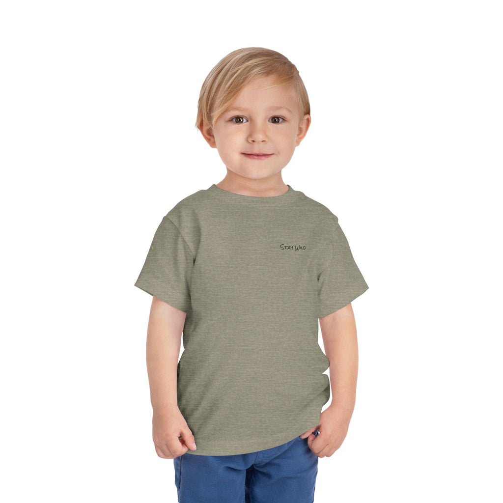Toddler (2T-5T)- "Stay Wild" (Front) "Walk. Run. Wakeboard." (Back) -Short Sleeve Tee