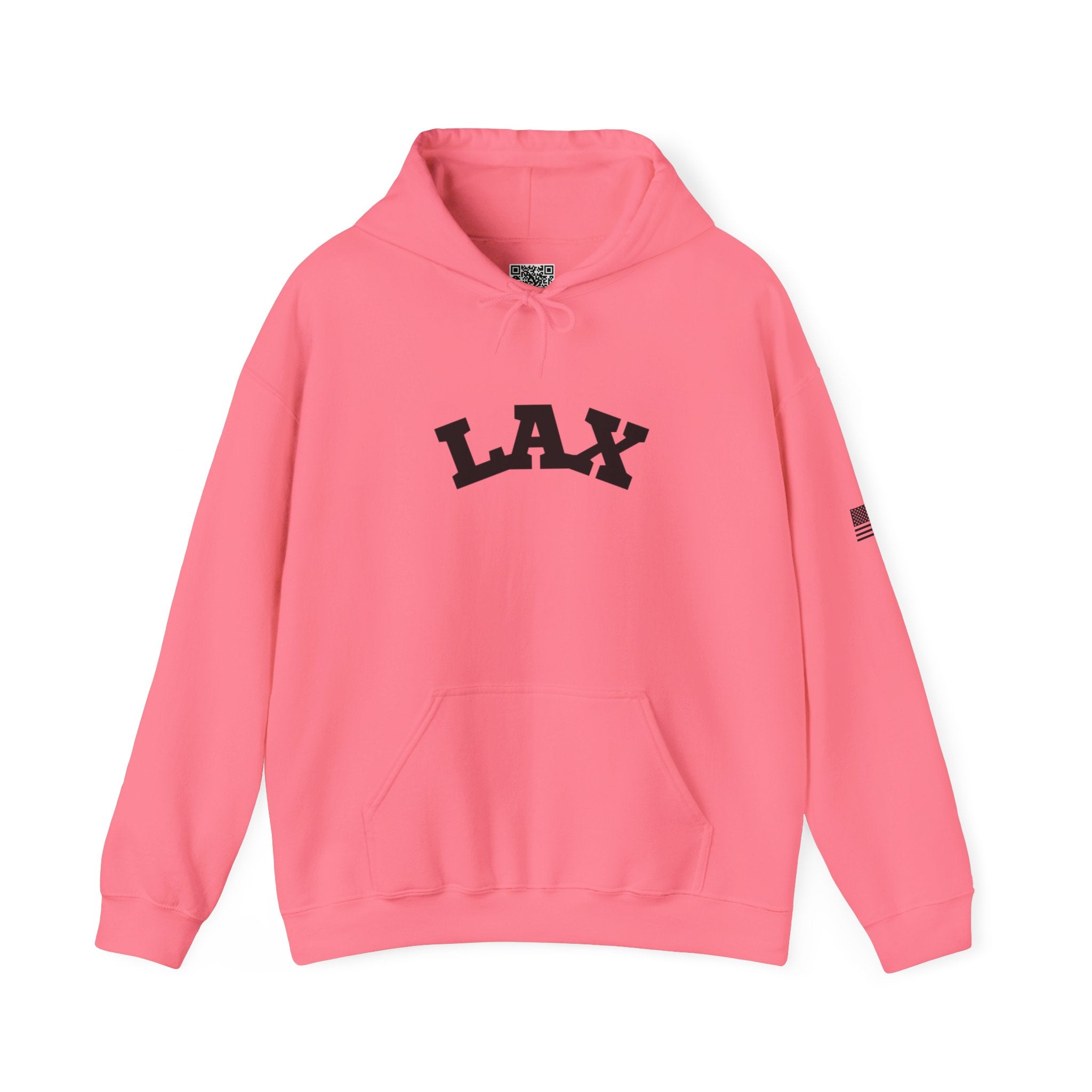 Adult Unisex Hoodie - "LAX" -Choose Your Color-Cozy Sweatshirt for Fans or Parents, Unisex Sports Apparel, Perfect Gift for Game Day, Casual Wear for Athletes