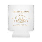 Champs & Camps-Candlewood Lake - Last Trail before the Veil- Stylish Outdoor Can Cooler Sleeve, Perfect for Camping, Beach Days, Parties, Gifts for Outdoors Enthusiasts, Wedding Favors
