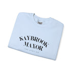Adult Crewneck-Saybrook Manor with Logo on Back- Black Writing