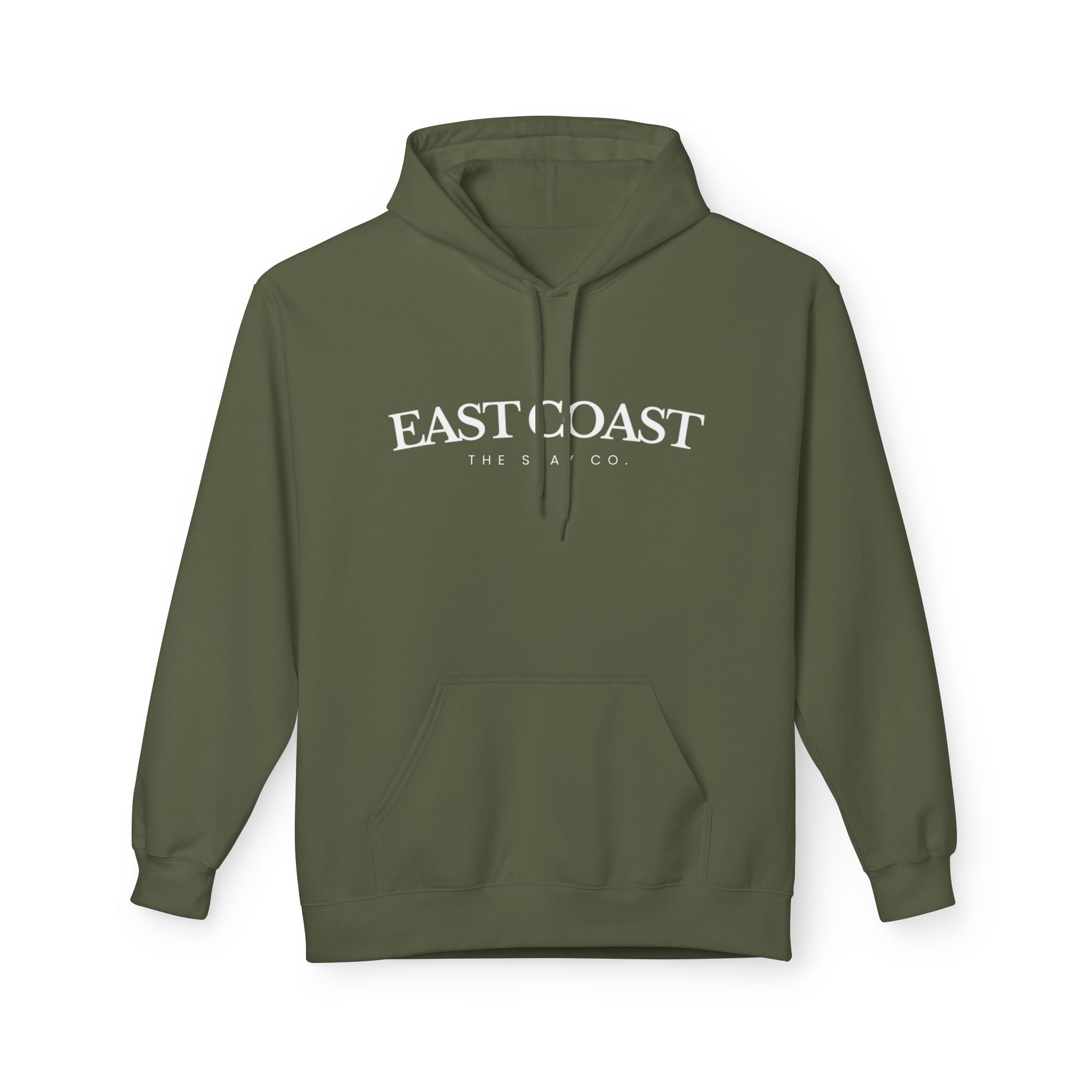 Adult-East Coast - White Writing Hoodie