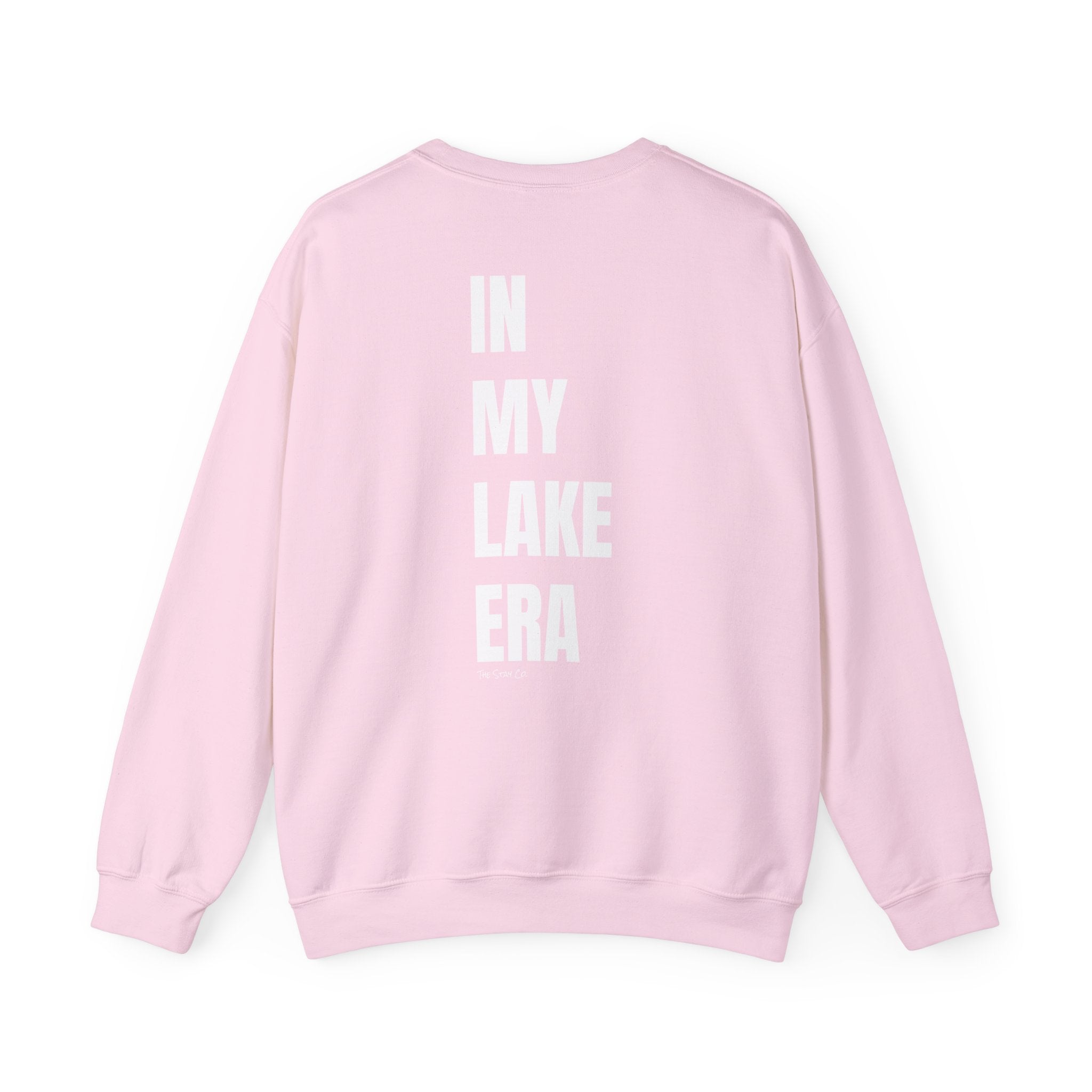 Adult- "Born for this"- (Front)  "In My Lake Era" (Back)- White Writing- Unisex Crewneck Sweatshirt