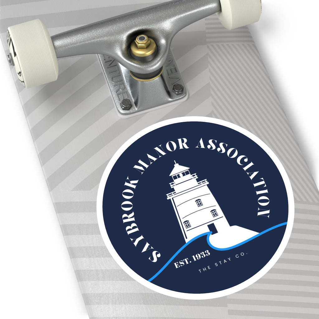 Saybrook Manor Association Lighthouse Round Stickers