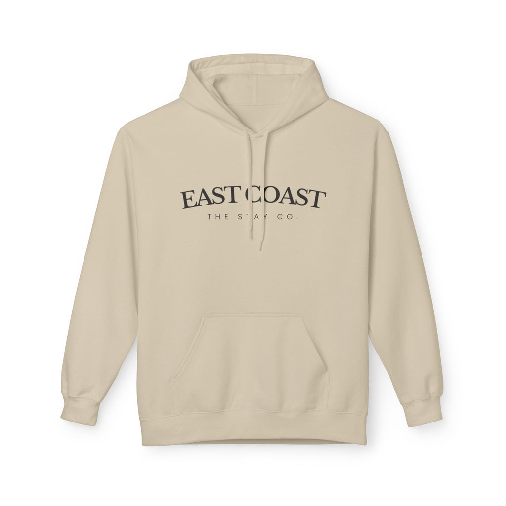 Adult-East Coast - Black Writing Hoodie