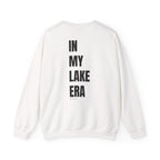 Adult- "Born for this"- (Front)  "In My Lake Era" (Back)- Black Writing- Unisex Crewneck Sweatshirt