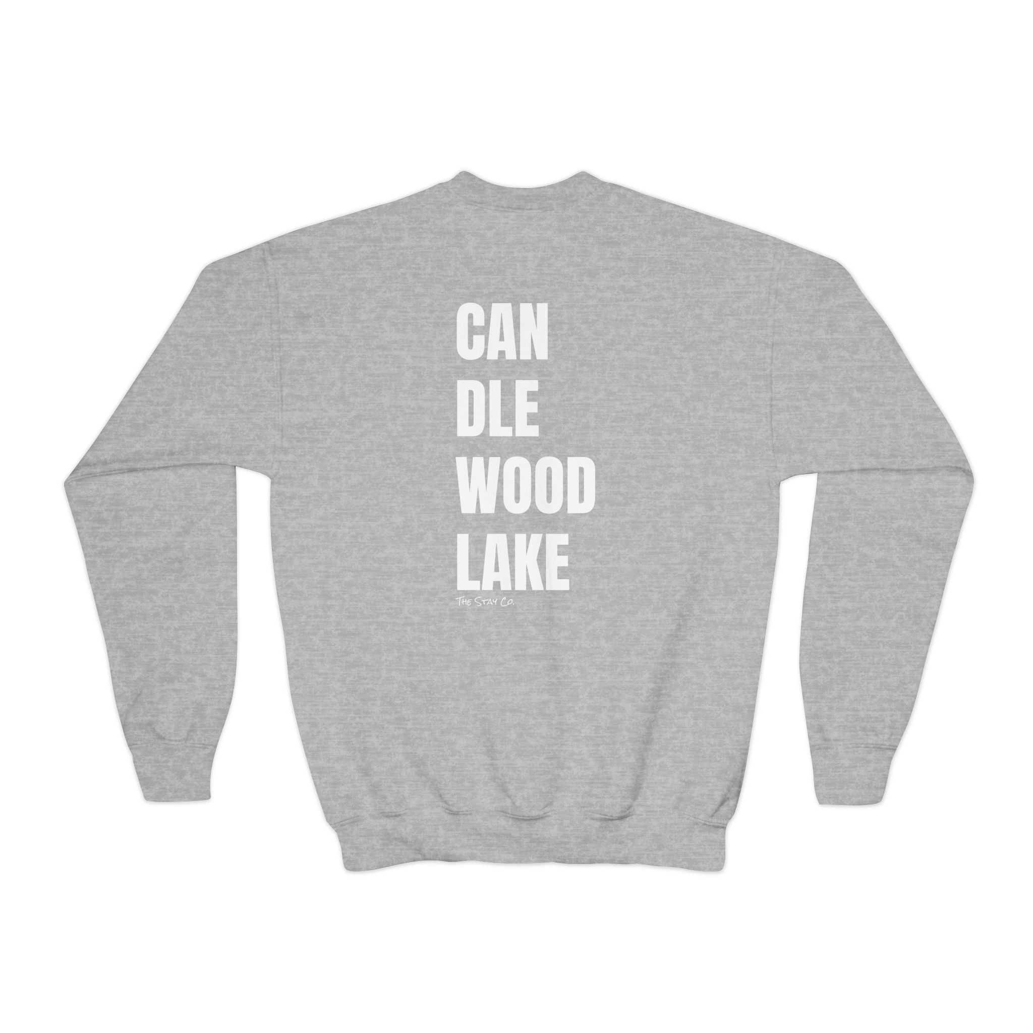 Youth-(XS-XL) "Catch Me At" (Front) "Candlewood Lake" (Back)- Unisex Crewneck Sweatshirt