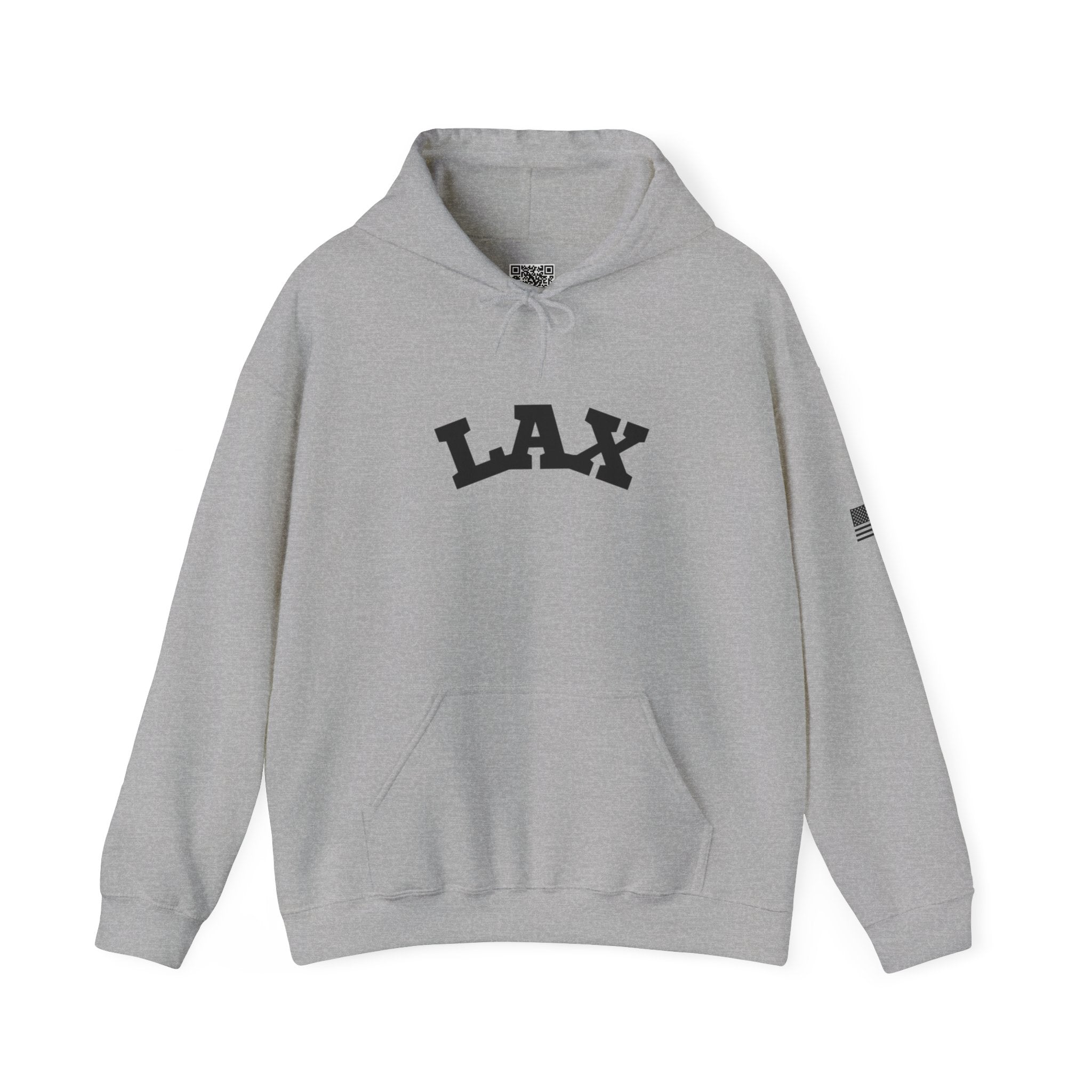 Adult Unisex Hoodie - "LAX" -Choose Your Color-Cozy Sweatshirt for Fans or Parents, Unisex Sports Apparel, Perfect Gift for Game Day, Casual Wear for Athletes