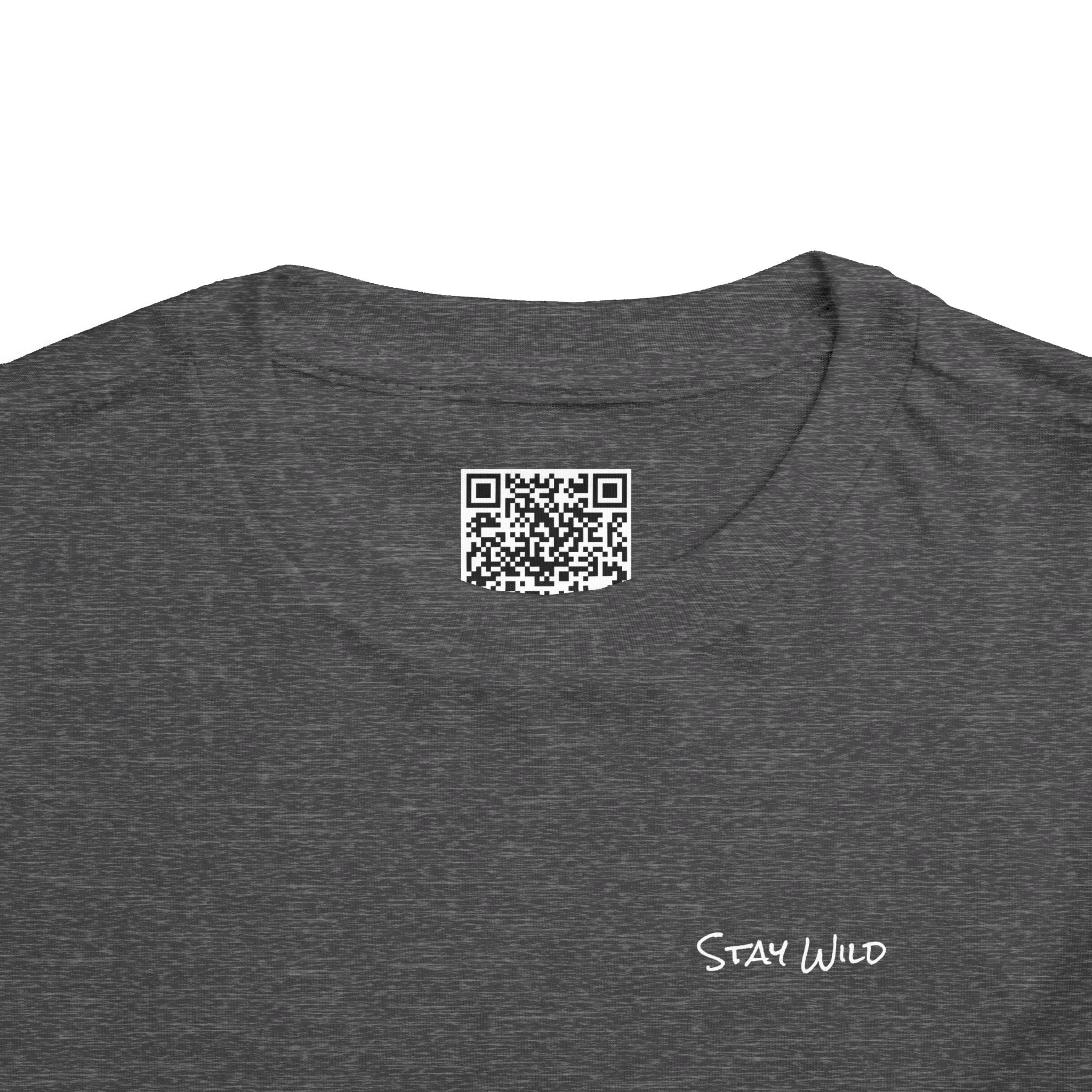 Toddler (2T-5T) - "Stay Wild" (Front) 'Walk. Run. Wakeboard. '(Back)- White Writing, Short Sleeve Tee