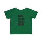 Infant (6M-24M)- "Stay Wild" (Front) "Scoot. Crawl. Paddleboard." (Back)