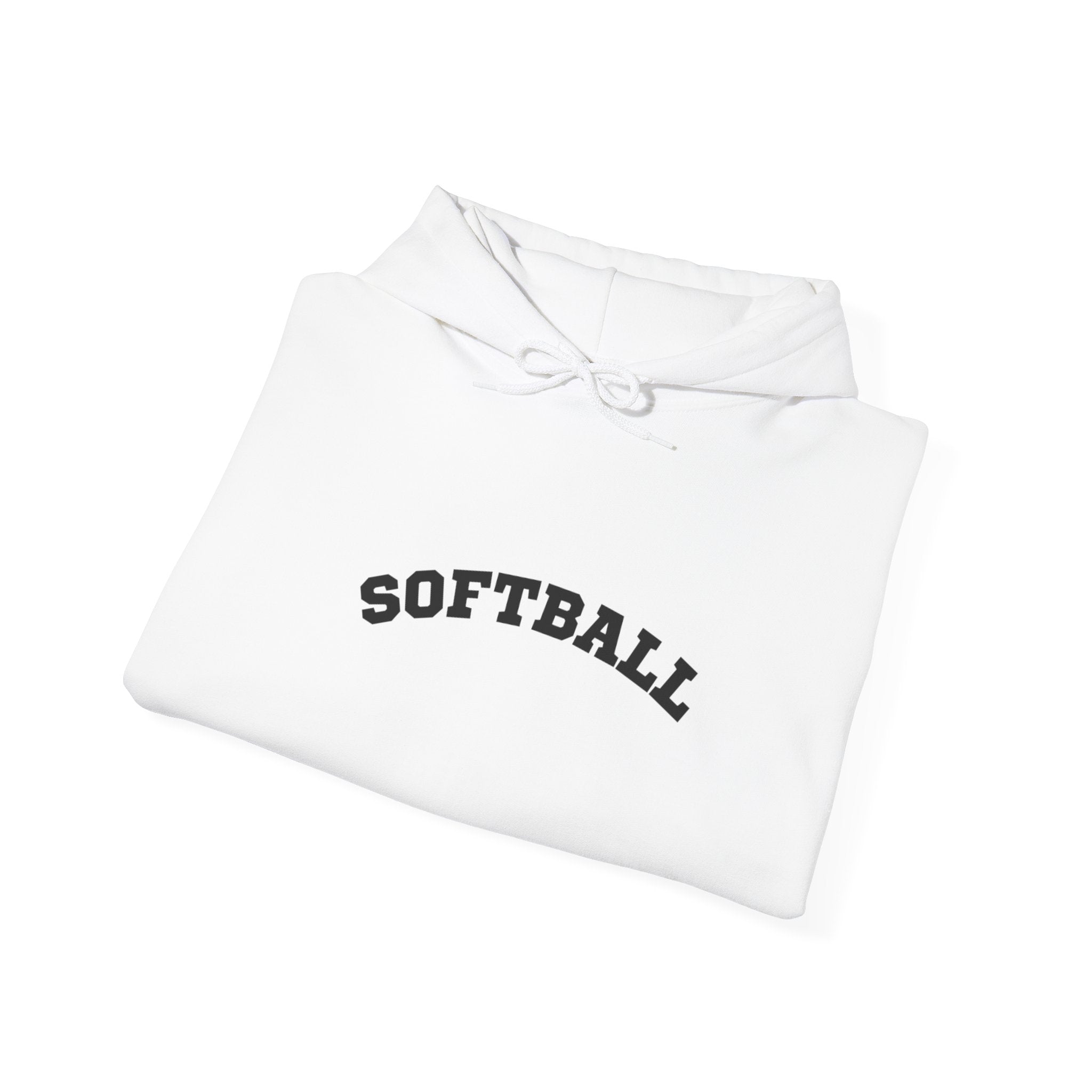 Adult Unisex Hoodie - "Softball" -Choose Your Color-Cozy Sweatshirt for Fans or Parents, Unisex Sports Apparel, Perfect Gift for Game Day, Casual Wear for Athletes