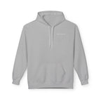Adult- "Old Saybrook" (Front) Old Saybrook Light House (Back) - White Writing Hoodie
