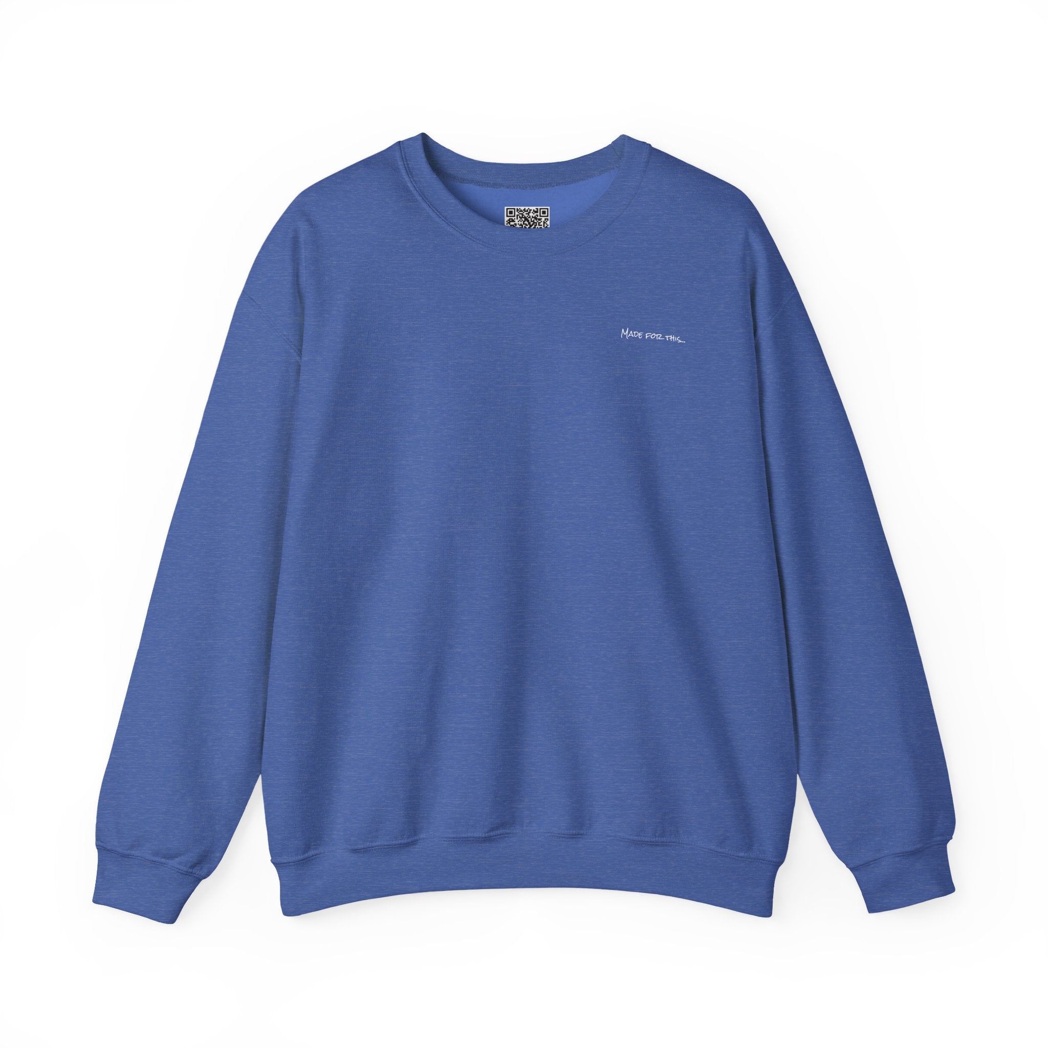 Adult- "Made For This"- (Front)  "Lake Life Crew" (Back)- White Writing- Unisex Crewneck Sweatshirt